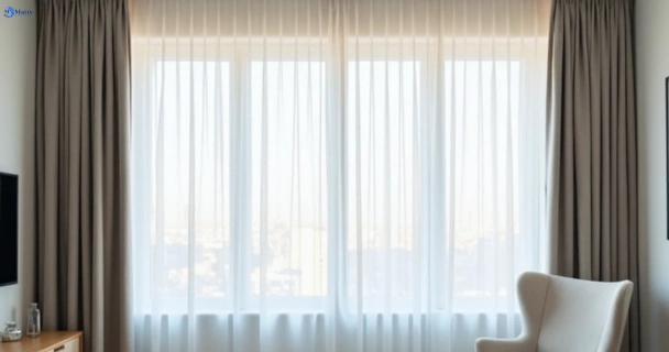 Freshly steam cleaned curtains in toorak-vic QLD